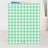 Any Age フェミニン Green 7フォトコラージュ誕生日 カード (裏面)