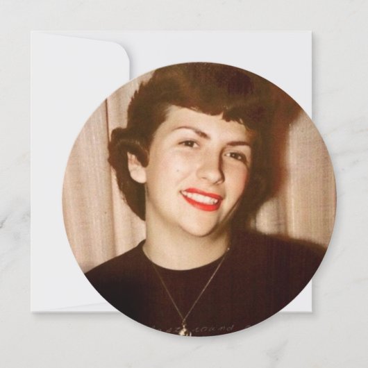 ANY AGE – フォトレコード誕生日招待状 招待状 (正面)