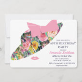 ANY AGE -フローラハット誕生日招待状 招待状 (正面)