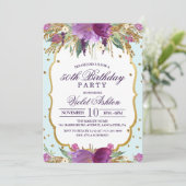 ANY AGE -フローラ誕生日パーティーへの招待 招待状 (スタンド正面)