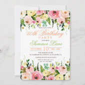 ANY AGE -フローラ誕生日招待状 招待状 (正面)