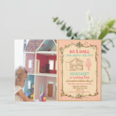 ANY AGE -ベビー人形パーティー誕生日招待状 招待状 (スタンド正面)