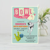ANY AGE -レトロボーリング誕生日招待状 招待状 (スタンド正面)