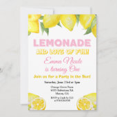 ANY AGE – レモンレモネード誕生日招待状 招待状 (正面)