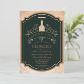 ANY AGE – ワインラベル誕生日写真招待状 招待状 (スタンド正面)