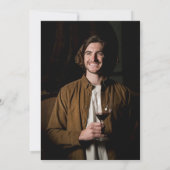 ANY AGE – ワインラベル誕生日写真招待状 招待状 (裏面)