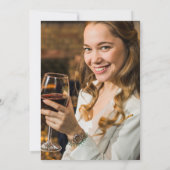 ANY AGE – ワインラベル誕生日招待状 招待状 (裏面)