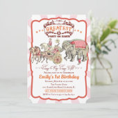 ANY AGE -ヴィンテージサーカス誕生日招待状 招待状 (スタンド正面)