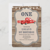 ANY AGE -ヴィンテージトラックボーイ誕生日招待状 招待状 (正面)