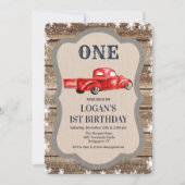ANY AGE -ヴィンテージトラックボーイ誕生日招待状 招待状 (正面)
