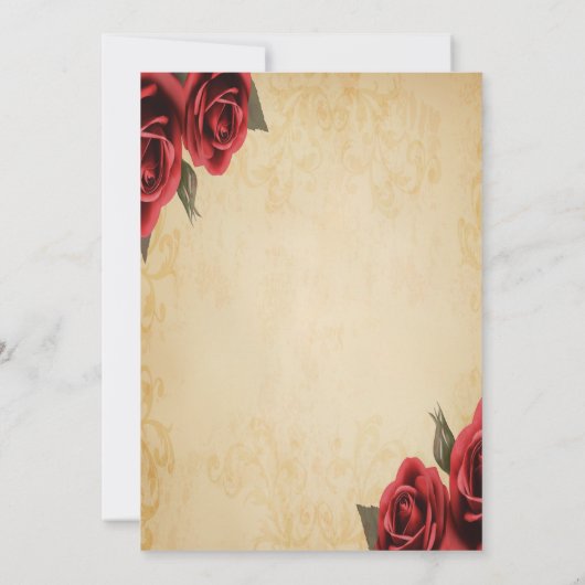 ANY AGE -ヴィンテージバラ誕生日招待状 招待状 (裏面)