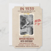 ANY AGE -ヴィンテージフォト誕生日招待状 招待状 (正面)