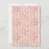 ANY AGE -ヴィンテージフローラティー誕生日招待状 招待状 (裏面)