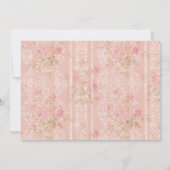 ANY AGE -ヴィンテージフローラティー誕生日招待状 招待状 (裏面)