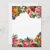 ANY AGE -ヴィンテージフローラ誕生日招待状 招待状 (裏面)