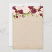 ANY AGE -ヴィンテージフローラ誕生日招待状 招待状 (裏面)