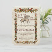 ANY AGE – 中世ルネッサンス誕生日招待状 招待状 (スタンド正面)