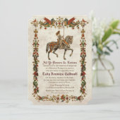 ANY AGE – 中世ルネッサンス誕生日招待状 招待状 (スタンド正面)