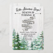 ANY AGE – 冒険が始まる誕生日招待状 招待状 (正面/裏面)