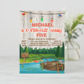 ANY AGE – 去った魚釣り誕生日招待状 招待状 (スタンド正面)