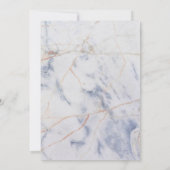 ANY AGE – 大理石モダン誕生日招待状 招待状 (裏面)