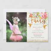 ANY AGE – 妖精パーティー誕生日招待状 招待状 (正面)