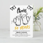 ANY AGE -応援とビールの誕生日招待状 招待状 (スタンド正面)