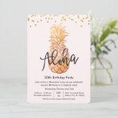 ANY AGE -誕生日アロハルアウ(ハワイ式宴会)パーティの招待状 招待状 (スタンド正面)