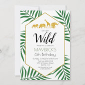 ANY AGE -誕生日ジャングルサファリ招待状 招待状 (正面)