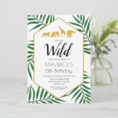 ANY AGE -誕生日ジャングルサファリ招待状 招待状 (スタンド正面)