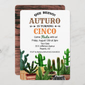 ANY AGE -誕生日フィエスタサボス招待状 招待状 (正面/裏面)