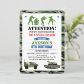 ANY AGE -軍隊誕生日招待状 招待状 (スタンド正面)