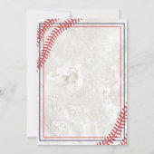 ANY AGE – 野球ヴィンテージ誕生日招待状 招待状 (裏面)