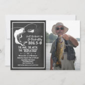 ANY AGE -魚釣り誕生日フォト招待状 招待状 (正面)