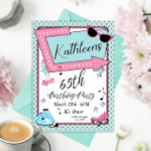 Any Age,1950のレトロ誕生日招待状 招待状