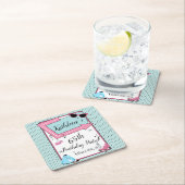 Any Age,1950のレトロ誕生日 スクエアペーパーコースター (インサイチュ)