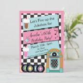 Any Age, 1950年代のダイナー誕生日招待状 招待状 (スタンド正面)