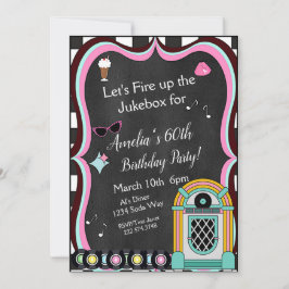 Any Age, 1950年代のダイナー誕生日 招待状