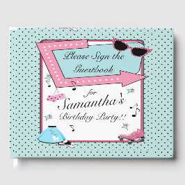 Any Age, 1950年代のレトロ誕生日ゲストブック ゲストブック