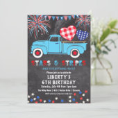 ANY AGE - 7月4日の誕生日パーティーへの招待 招待状 (スタンド正面)