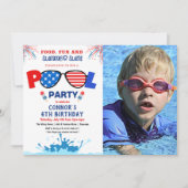 ANY AGE - 7月4日の誕生日パーティーへの招待 招待状 (正面)