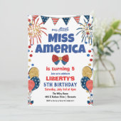 ANY AGE - 7月4日の誕生日パーティーへの招待 招待状 (スタンド正面)