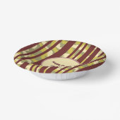 Any Age Adult Birthday Camo Stripes Pattern ペーパーボウル (傾斜あり)