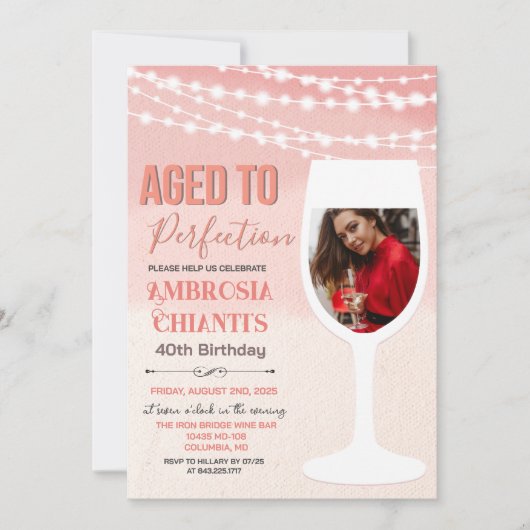 ANY AGE - Aggreeted to Perfect誕生日招待状 招待状 (正面)