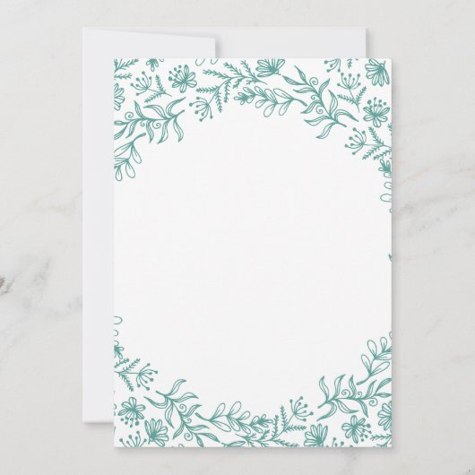 ANY AGE - Alice in Wonderland誕生日招待状 招待状 (裏面)