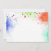 ANY AGE Artパーティー絵を描パーティー誕生日招待状 招待状 (裏面)