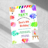 ANY AGE Art Party Paint Party Birthday 招待状