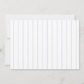 ANY AGE - Baseball Birthday Partyへの招待 招待状 (裏面)