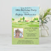 Any Age Birthday Partyフォトゴルフパーティー 招待状 (スタンド正面)