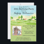 Any Age Birthday Partyフォトゴルフパーティー 招待状<br><div class="desc">このフェスティバルとカラフル誕生日パーティーの招待状はゴルフテーマを持っており、ゴルファーに最適である。ゴルフ場にゴルフクラブを備えたゴルフカートを備え、写真だけでなく自分のイベントに適するようにパーソナライズするために多くの。パーティの招待状から始まる特別なパーティー、ウェルカムポスター、ゲストブック、ナプキン、プレート、紙カップ、ワインラベル、例えばジャストジャスト頼!デザインに関するご質問は、charmdesignstudio@rcn.com宛にメールをお送りください。</div>